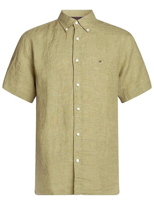 TOMMY HILFIGER Pigment dyed linen rf shirt